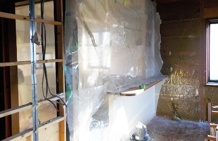 外部養生工事/既存設備撤去