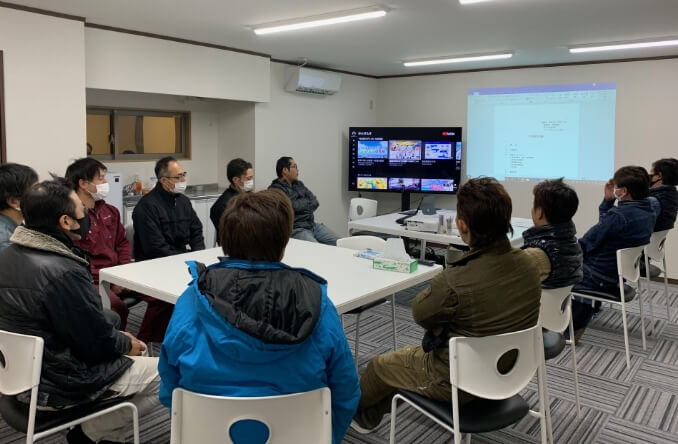 8:00 朝礼及びKY活動